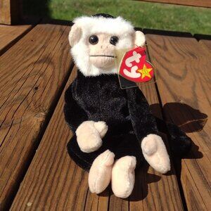 Ty Beanie Baby Mooch the Spider Monkey with Tag Errors 1999